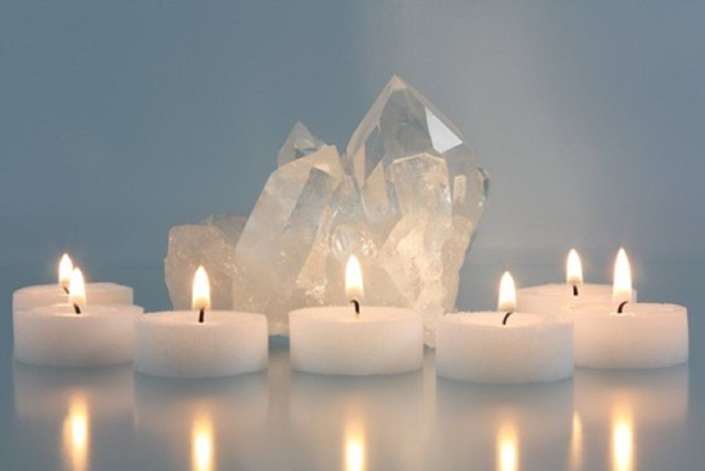 Crystals and candles